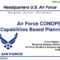 Ppt – Air Force Conops & Capabilities Based Planning Throughout Air Force Powerpoint Template