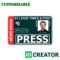 Press Id Card Template Psd intended for Media Id Card Templates