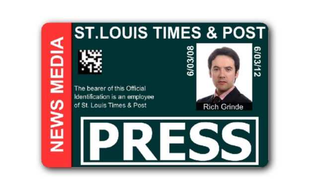Press Id Card Template Psd intended for Media Id Card Templates