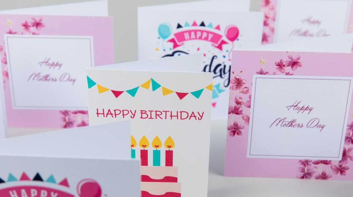 Print Greeting Cards | Custom Greeting Cards | Digital With Birthday Card Indesign Template