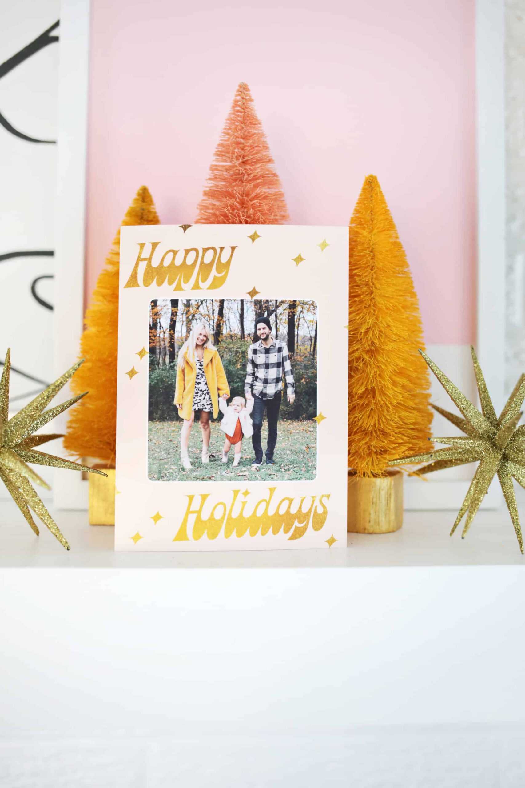 Print Your Own Holiday Cards (Free Template Included!) – A For Print Your Own Christmas Cards Templates