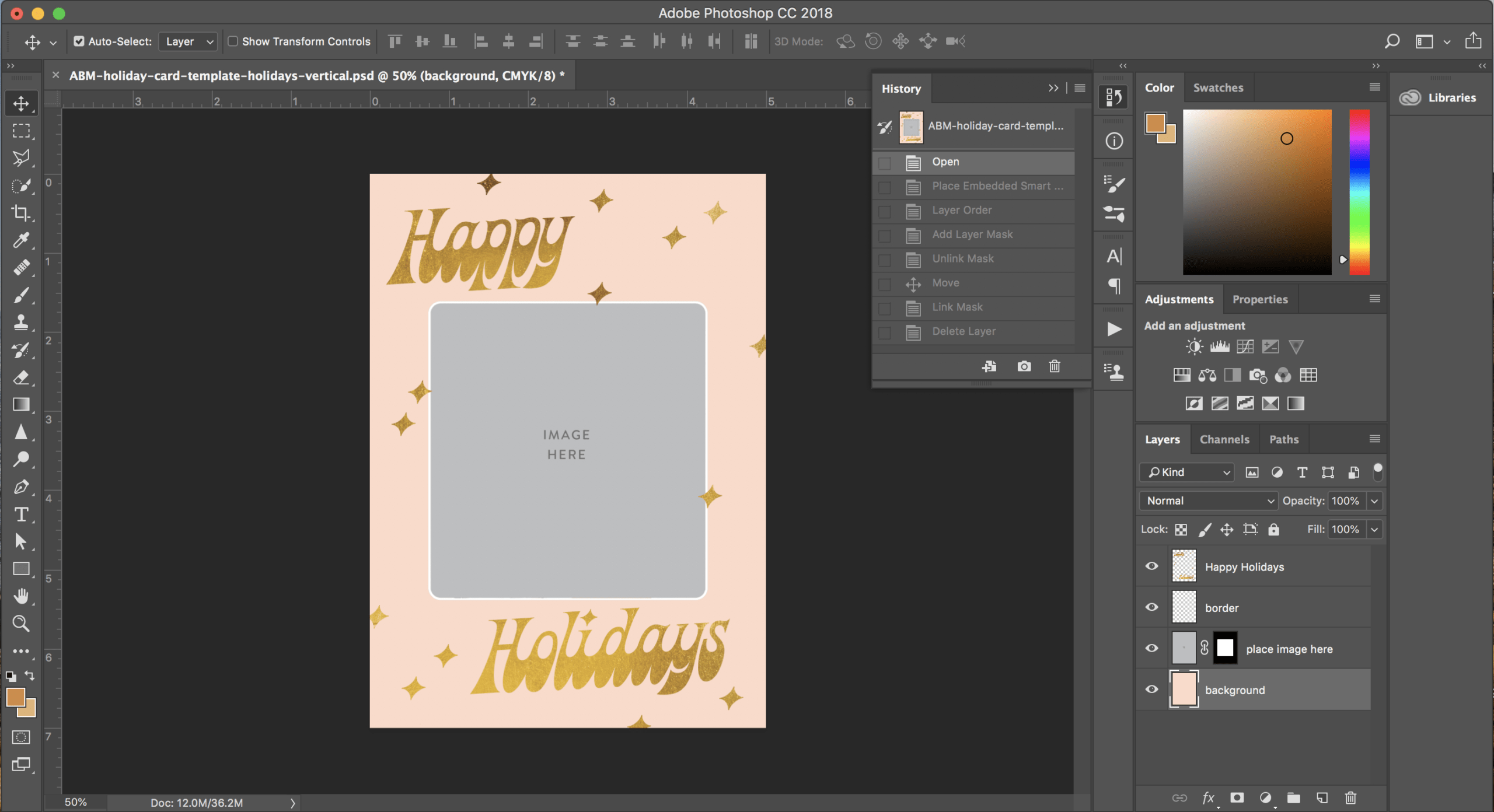 Print Your Own Holiday Cards (Free Template Included!) – A With Free Templates For Cards Print