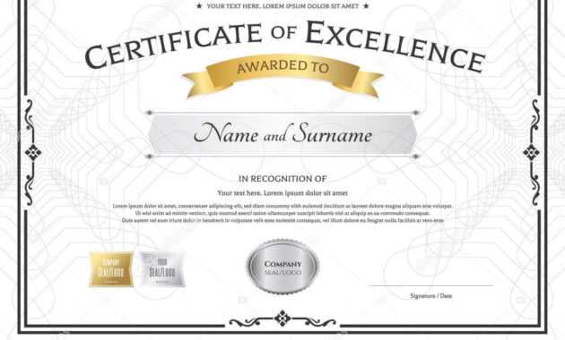 Printable Award Ribbon Templates | Certificate Of Excellence inside Award Of Excellence Certificate Template