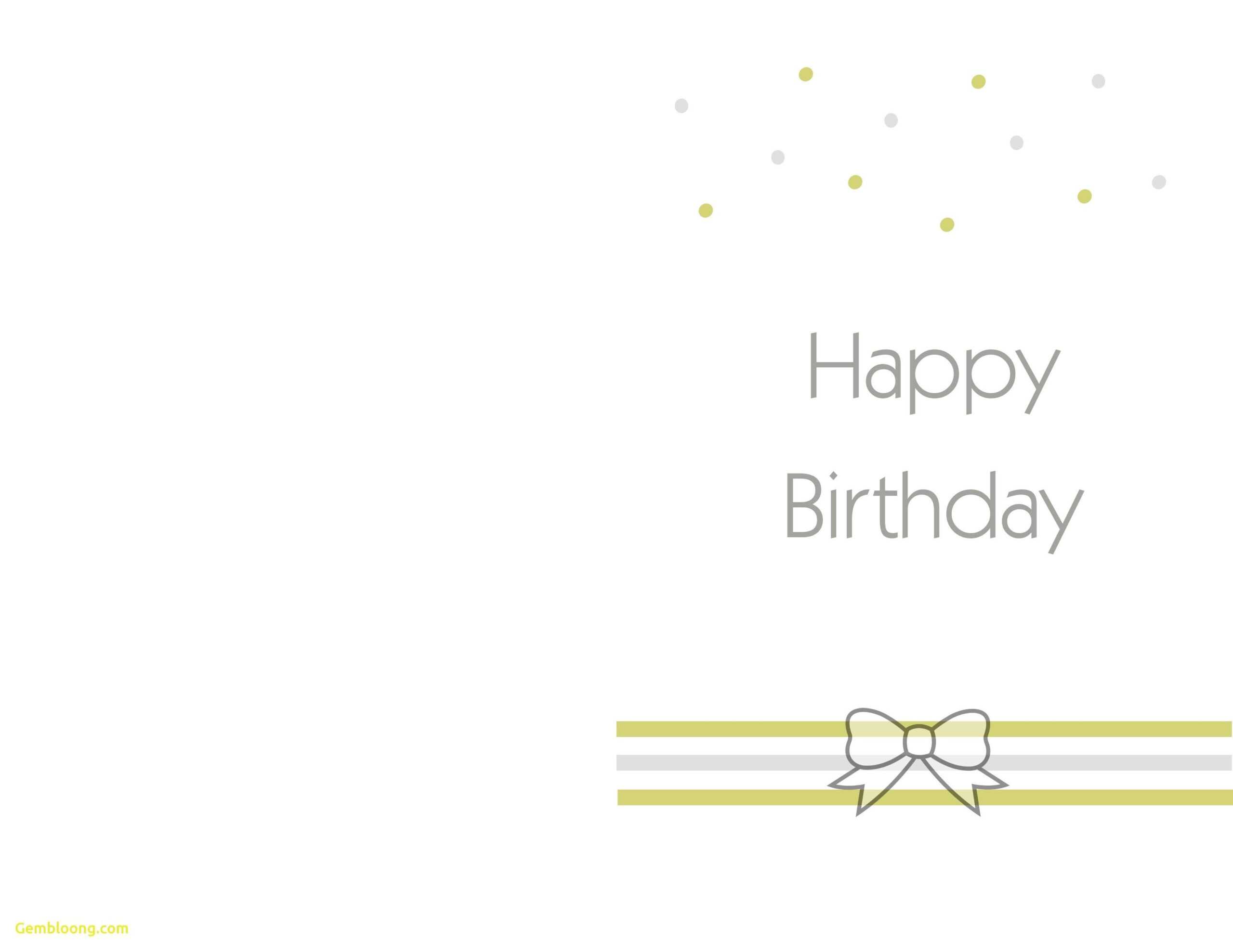 Printable Birthday Cards Foldable - Colona.rsd7 Pertaining To Foldable Birthday Card Template