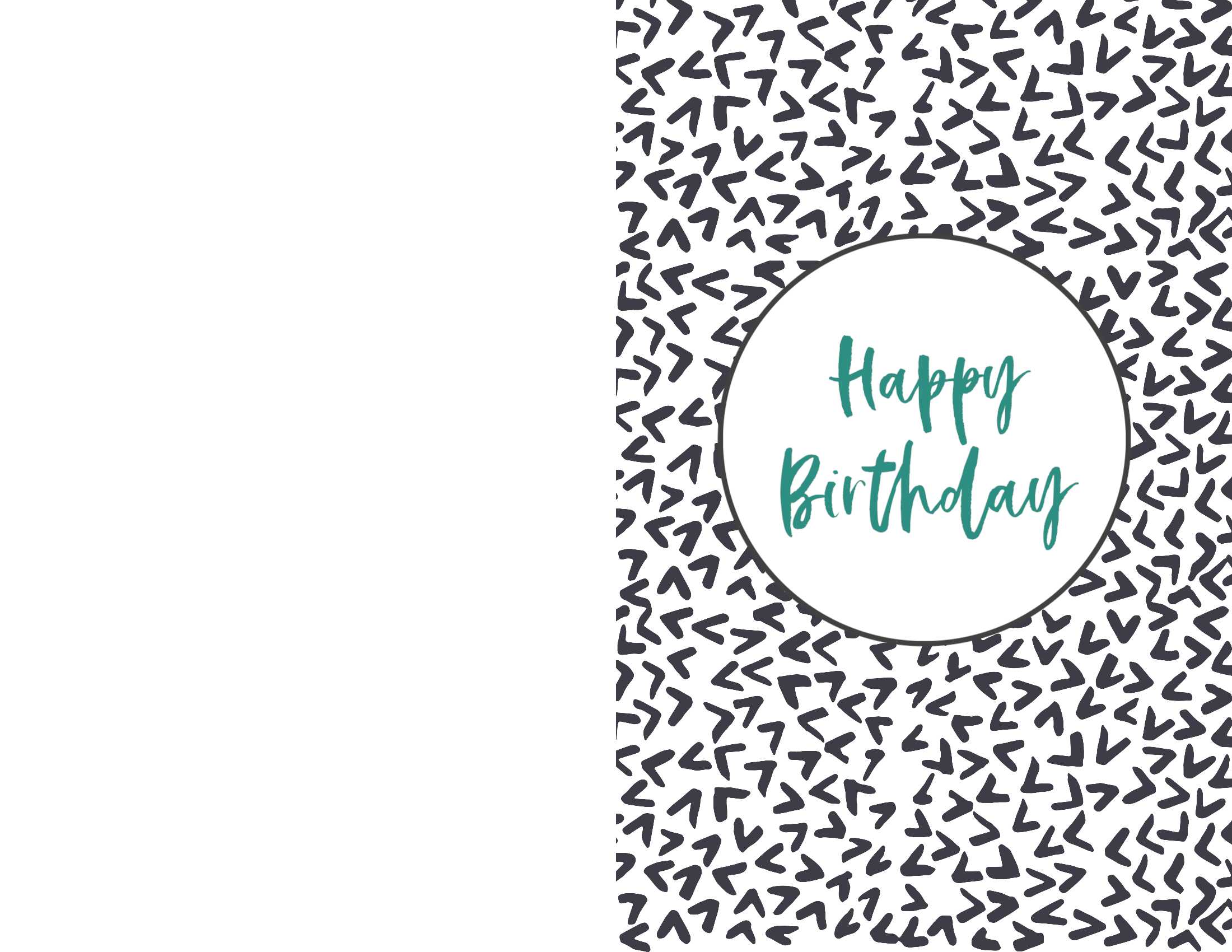 Printable Foldable Birthday Card Template Printable Cards