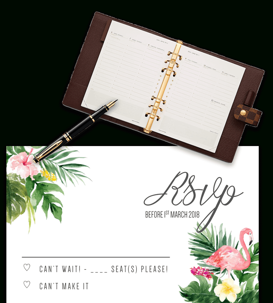 Printable Free Wedding Rsvp Template & Cards Microsoft Word Inside Free Printable Wedding Rsvp Card Templates