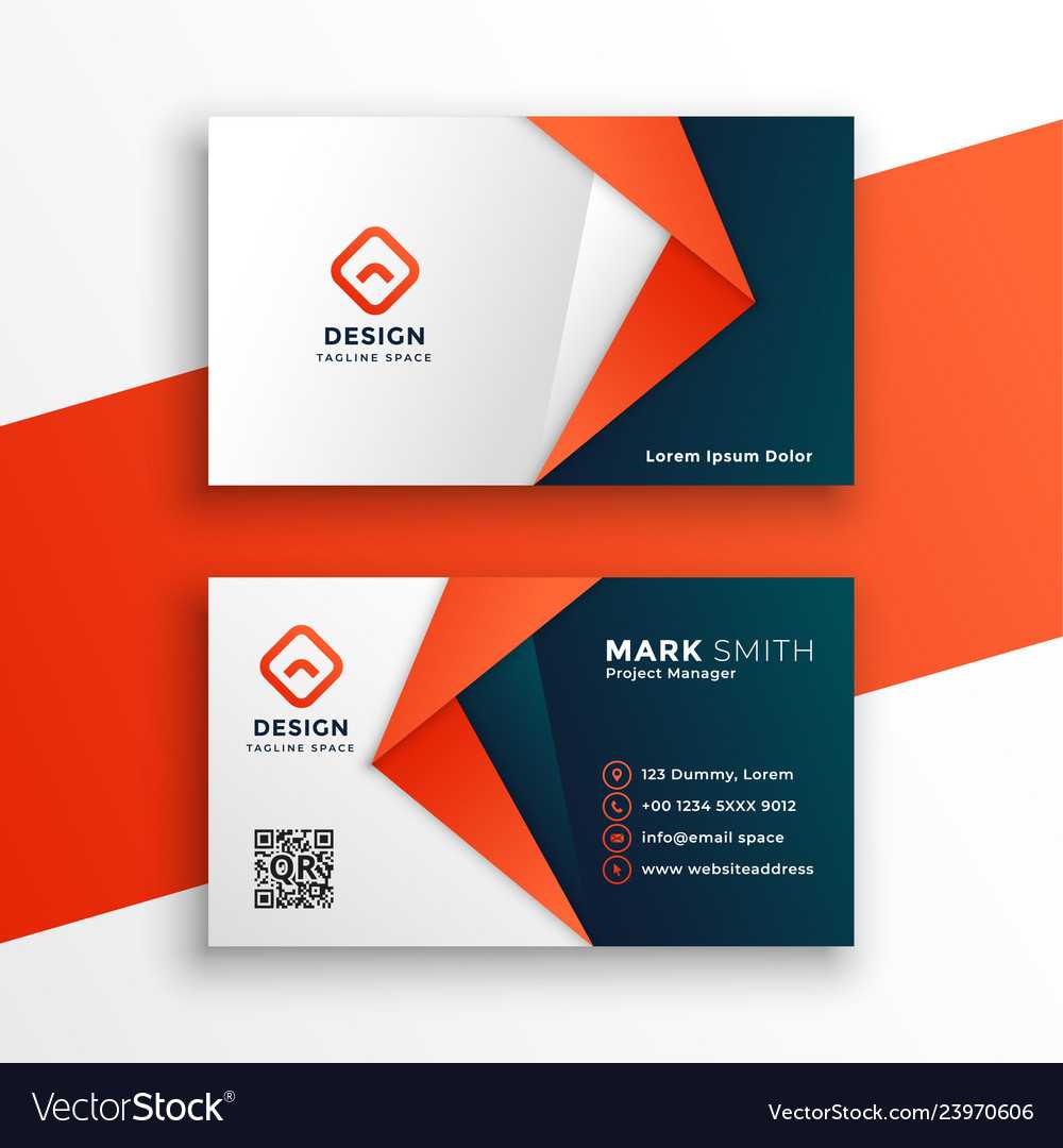 Professional Business Card Template Design Intended For Designer Visiting Cards Templates