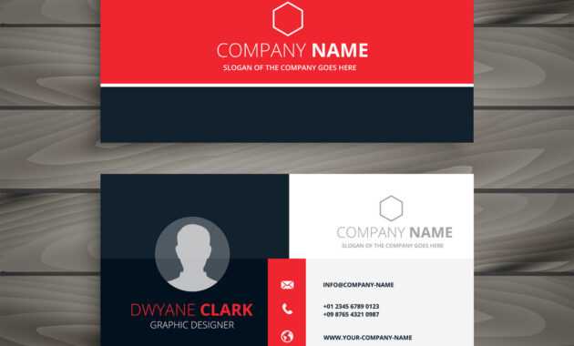 Professional Red Business Card Template throughout Professional Name Card Template