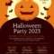 Pumpkin Halloween Party Event Flyer Template In Halloween Certificate Template