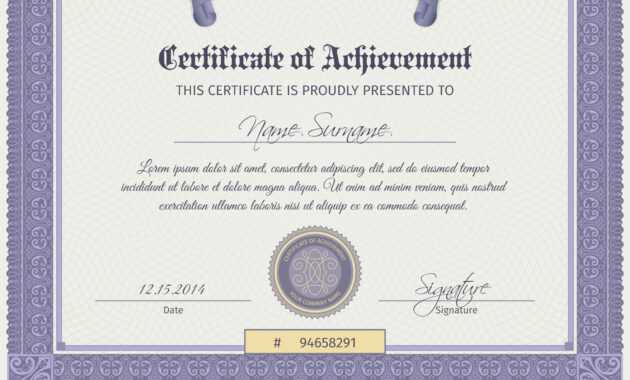 Qualification Certificate Template for Qualification Certificate Template