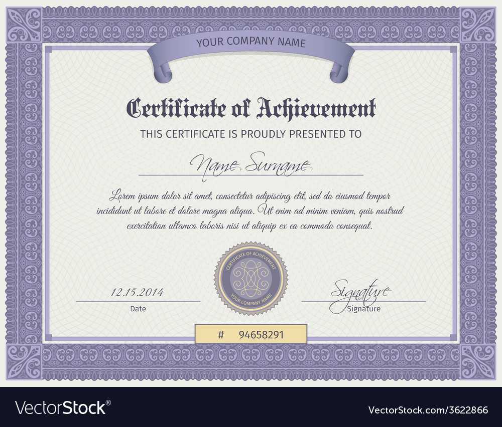 Qualification Certificate Template For Qualification Certificate Template