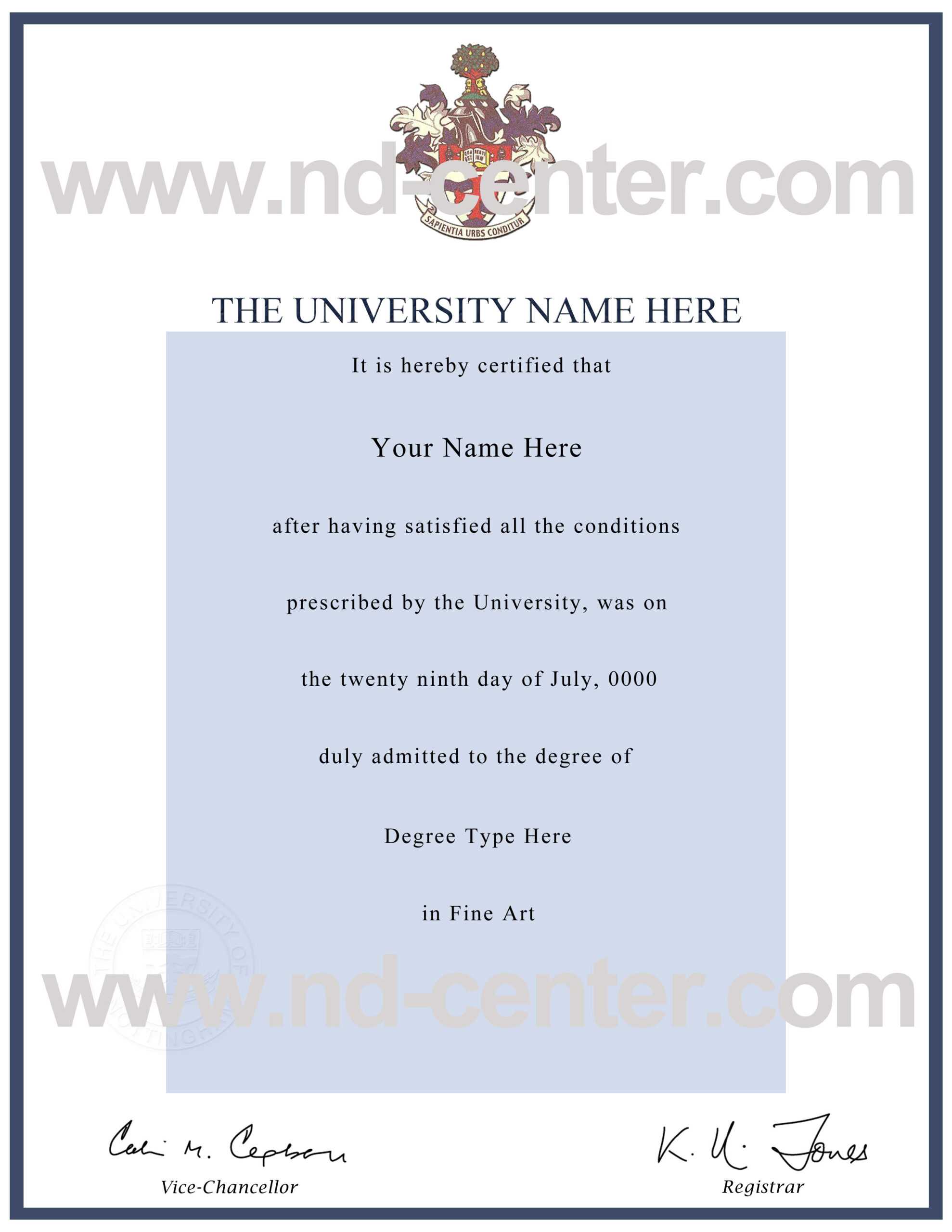 Quality Fake Diploma Samples Throughout Masters Degree Certificate Template
