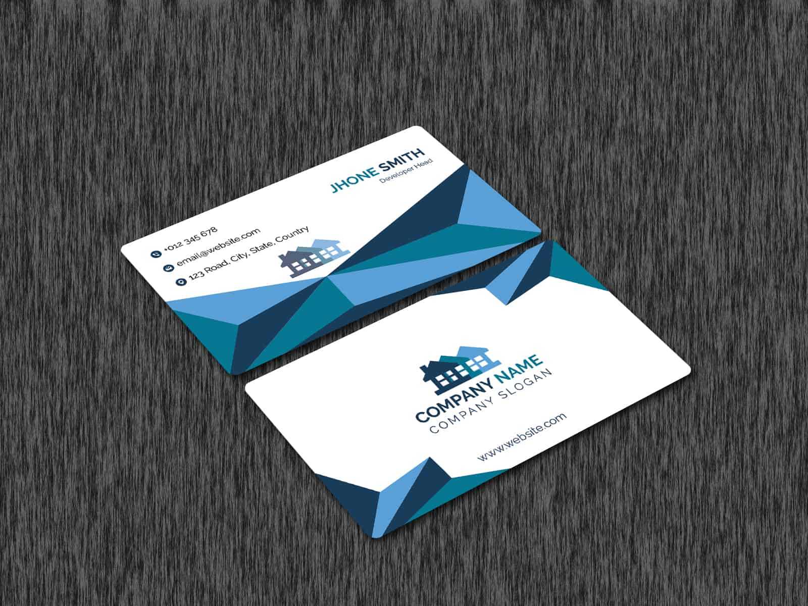 Real Estate Business Card Template Throughout Company Business Cards Templates