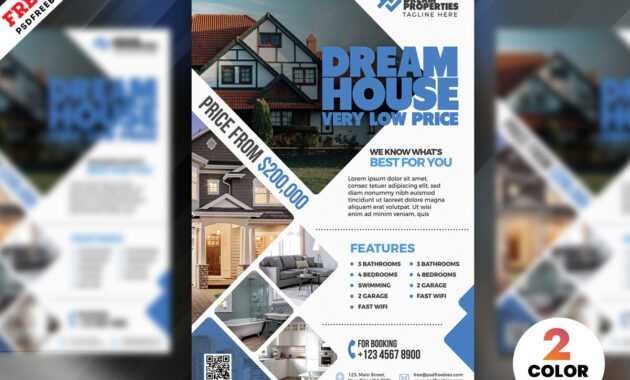 Real Estate Flyer Design Psd | Psdfreebies inside Real Estate Brochure Templates Psd Free Download