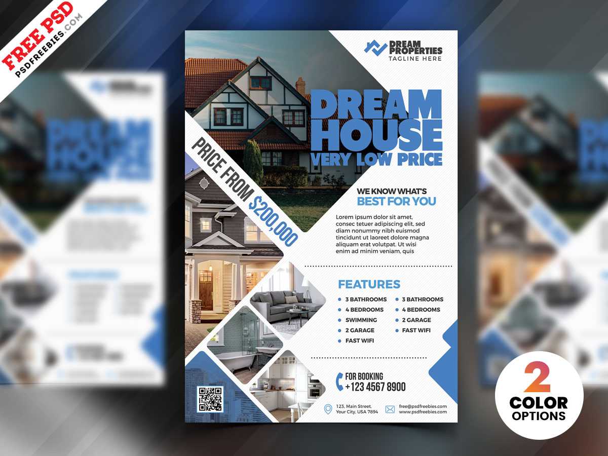 Real Estate Flyer Design Psd | Psdfreebies Inside Real Estate Brochure Templates Psd Free Download