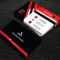 Red And Black Colour Professional Business Cards Free Throughout Professional Business Card Templates Free Download