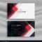 Red And Black Creative Business Card Template With Web Design Business Cards Templates