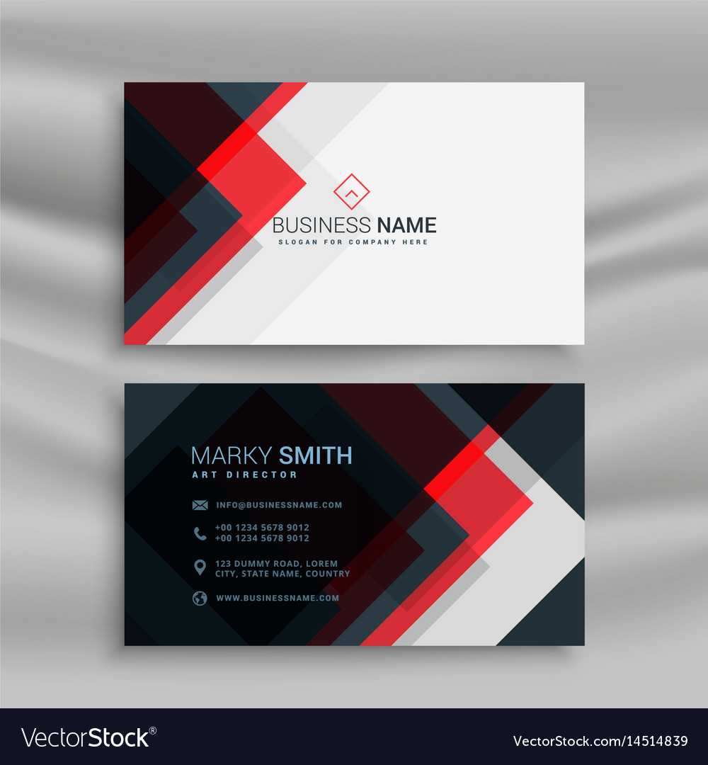Red And Black Creative Business Card Template With Web Design Business Cards Templates