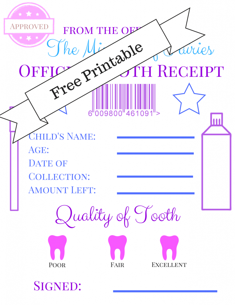 Refreshing Tooth Fairy Printable Letter | Dora's Website Intended For Free Tooth Fairy Certificate Template