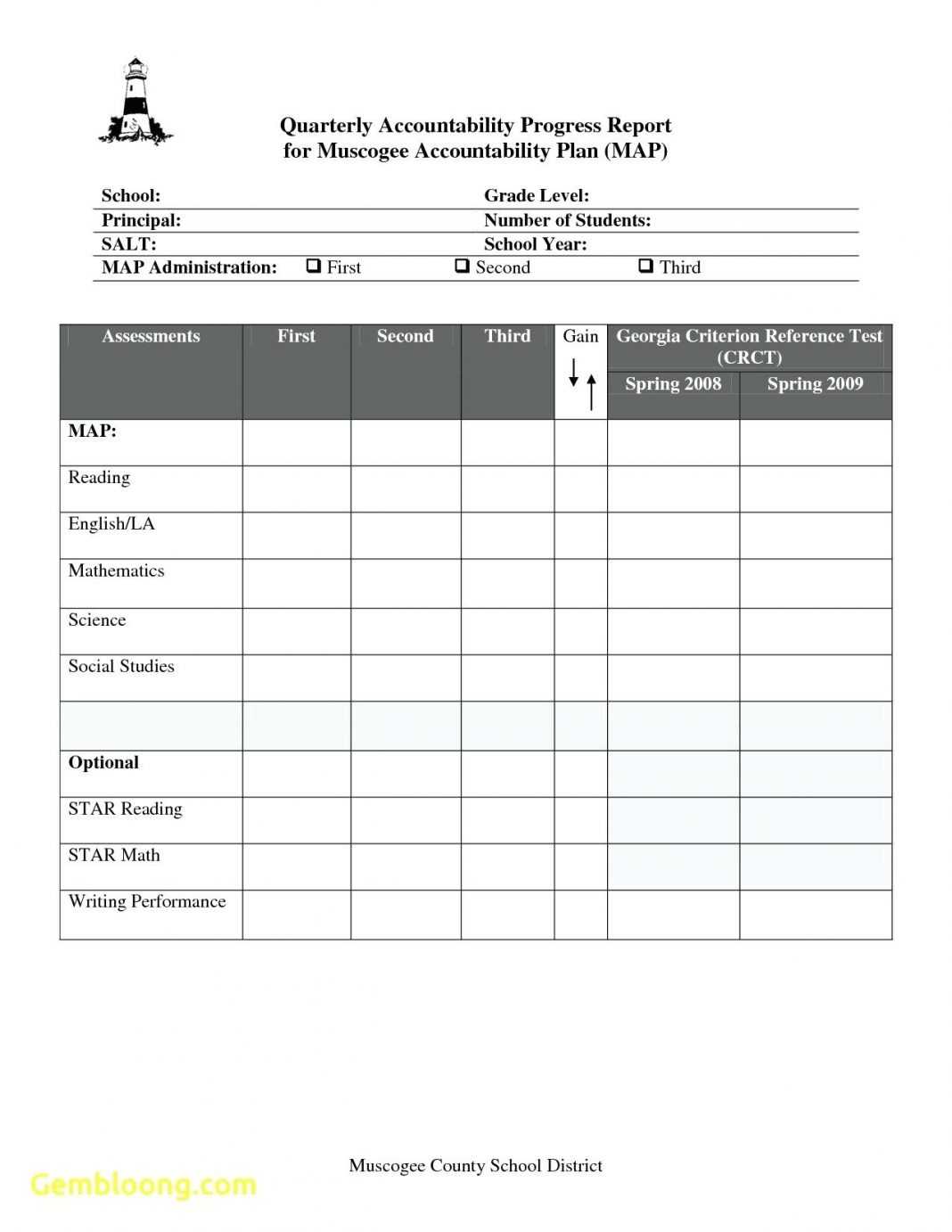 Report Card Template For Senior High School Fake Excel Inside Student Information Card Template
