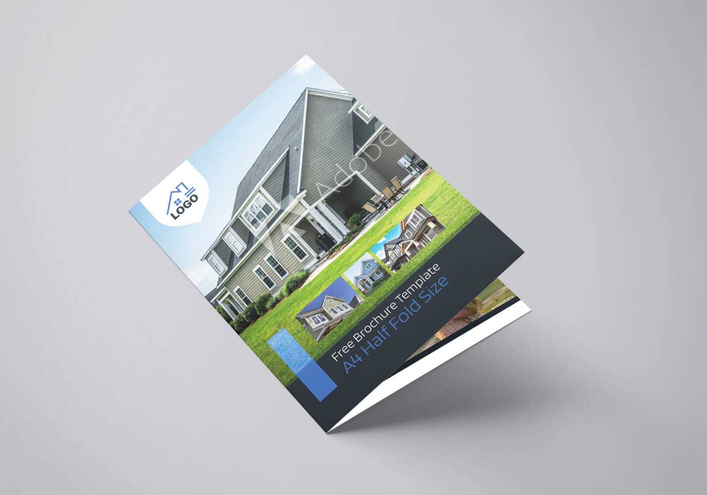 Residential Real Estate Half Fold Brochure Template Intended For Half Page Brochure Template