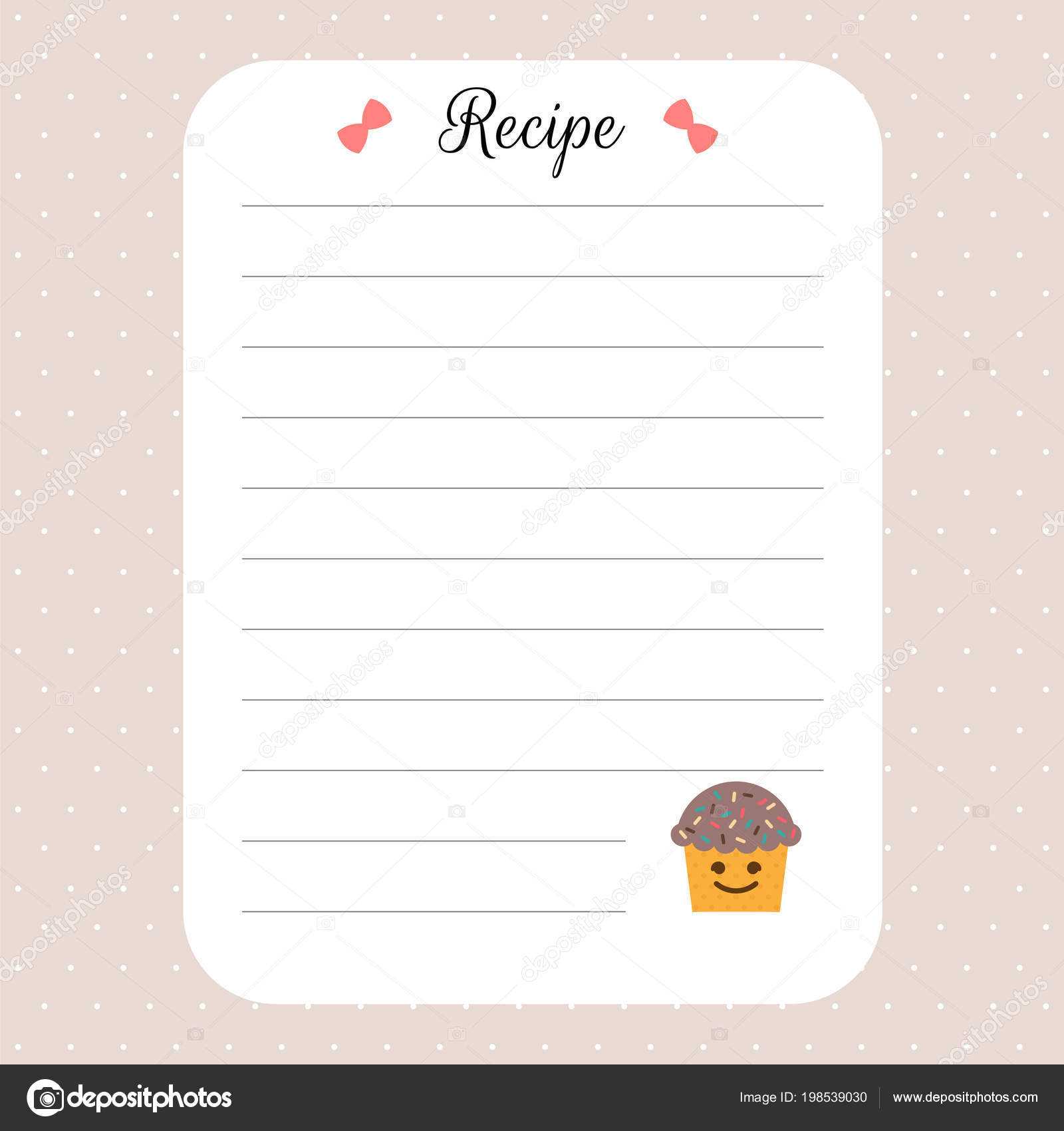 Restaurant Recipe Book Template | Recipe Card Template Intended For Restaurant Recipe Card Template