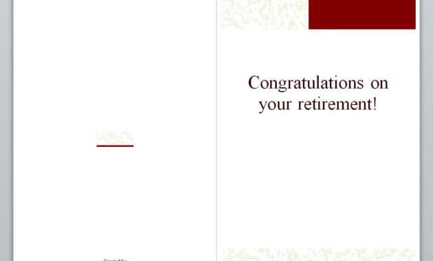 Retirement Card Template | Retirement Cards for Retirement Card Template