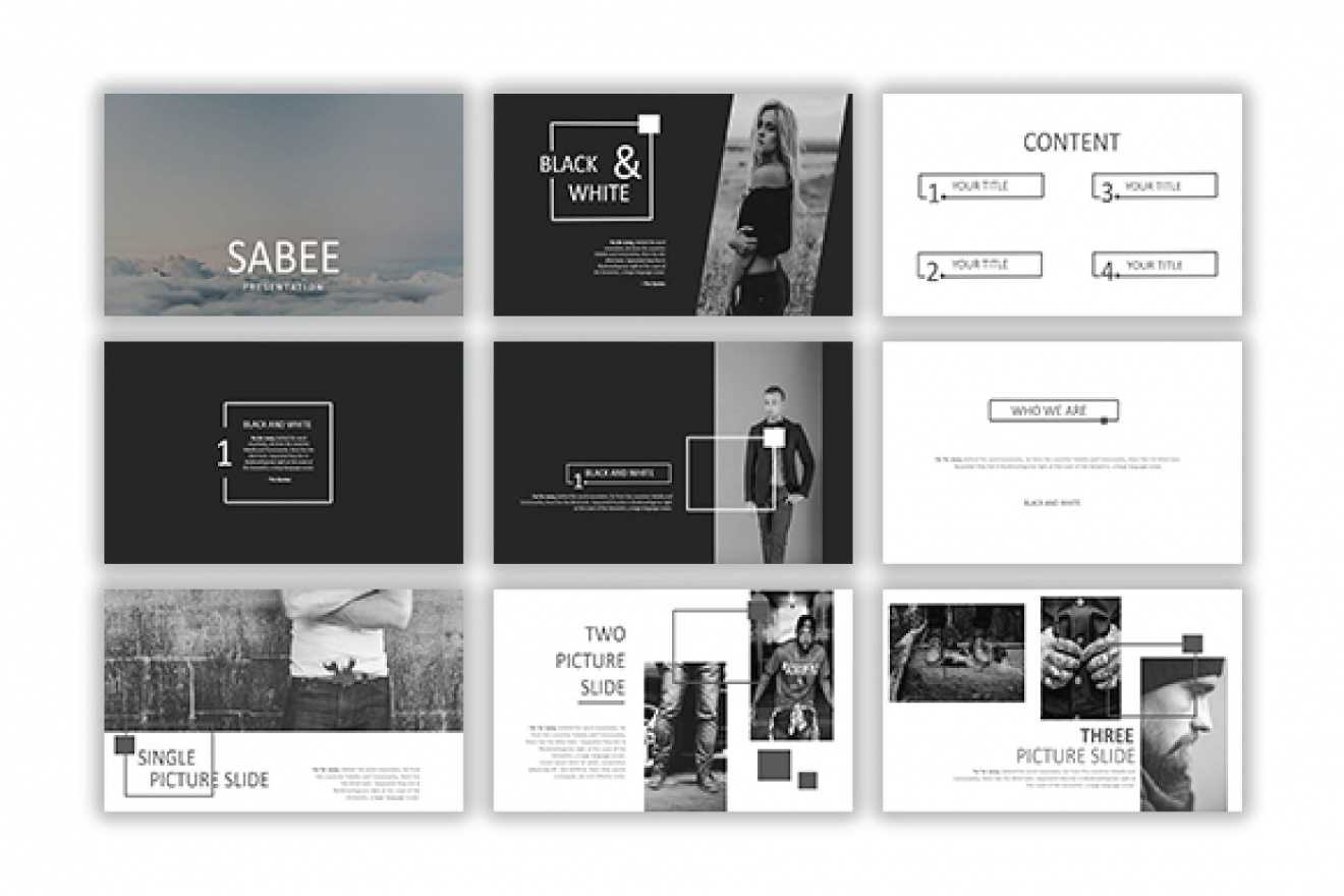 Sabee Powerpoint Template Free Download – Just Free Slides Pertaining To Powerpoint Photo Album Template