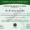 Sample Certificates – Lean Six Sigma India Pertaining To Green Belt Certificate Template