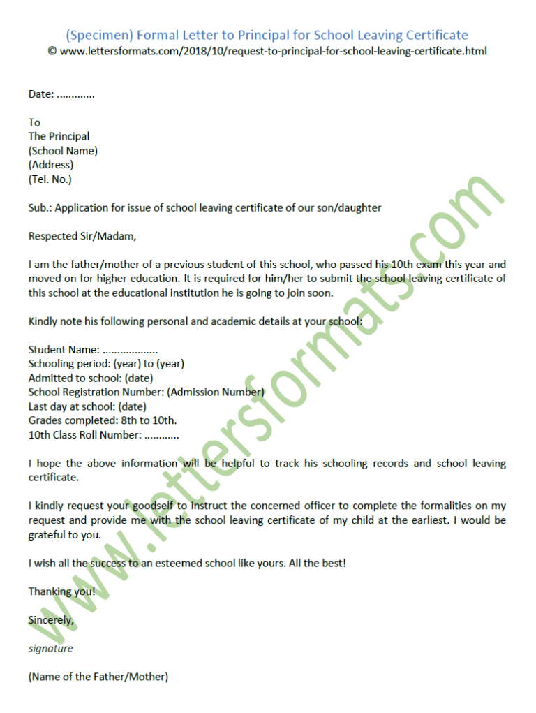 sample-formal-letter-to-principal-for-school-leaving-certificate-with