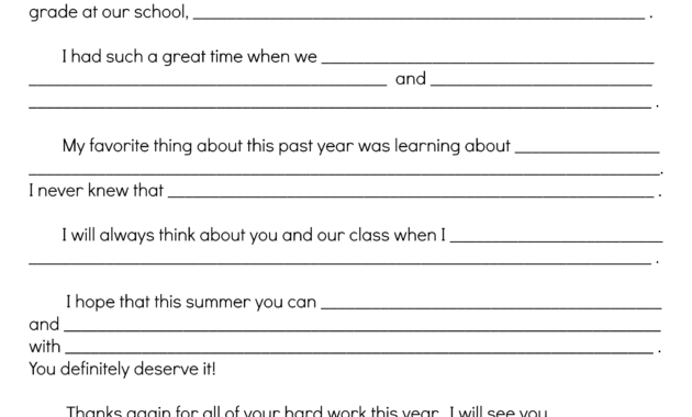 Say Thanks To Teachers With A Fill-In Note From Your Child throughout Thank You Card For Teacher Template