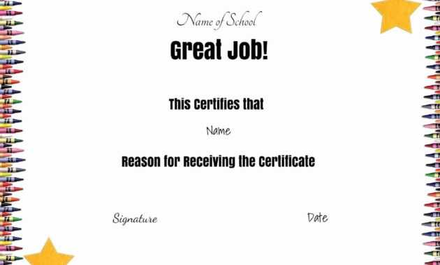 School Certificates with regard to Free School Certificate Templates