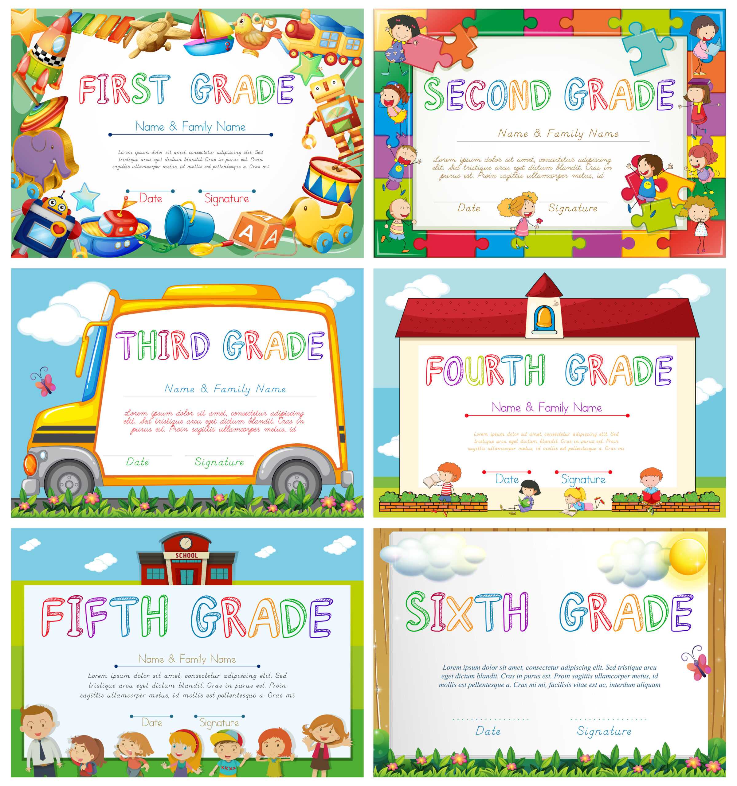 School Diploma Free Vector Art – (1,447 Free Downloads) Regarding 5Th Grade Graduation Certificate Template