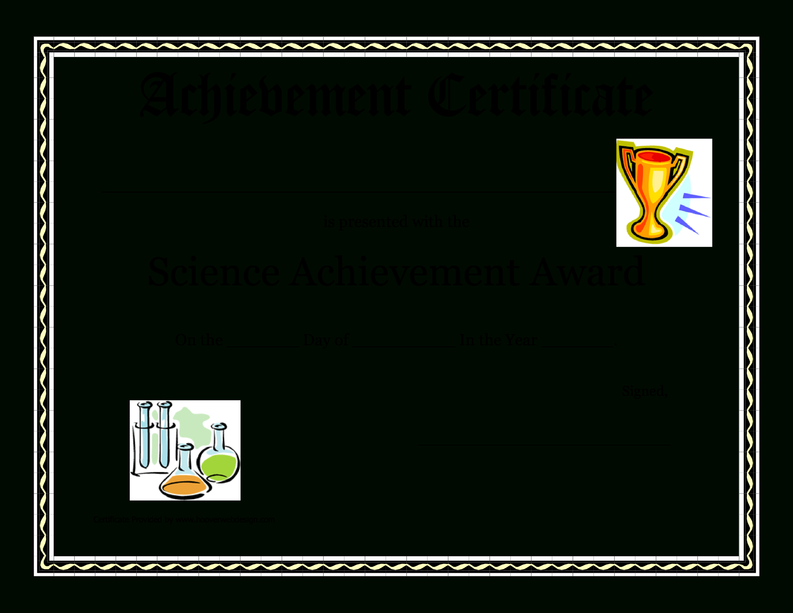 Science Achievement Award Certificate | Templates At Intended For Leadership Award Certificate Template