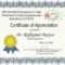 Seal Appreciation Certificate Printable Inside Classroom Certificates Templates