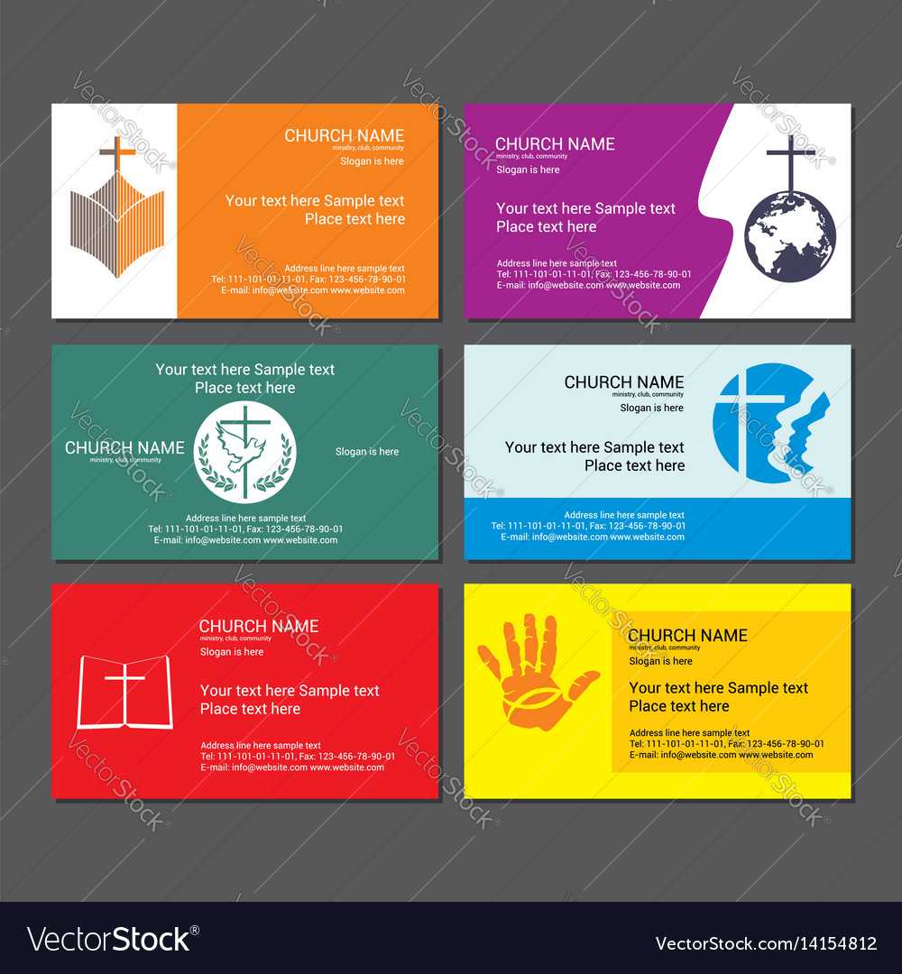 Set Christian Business Cards For The Church For Christian Business Cards Templates Free