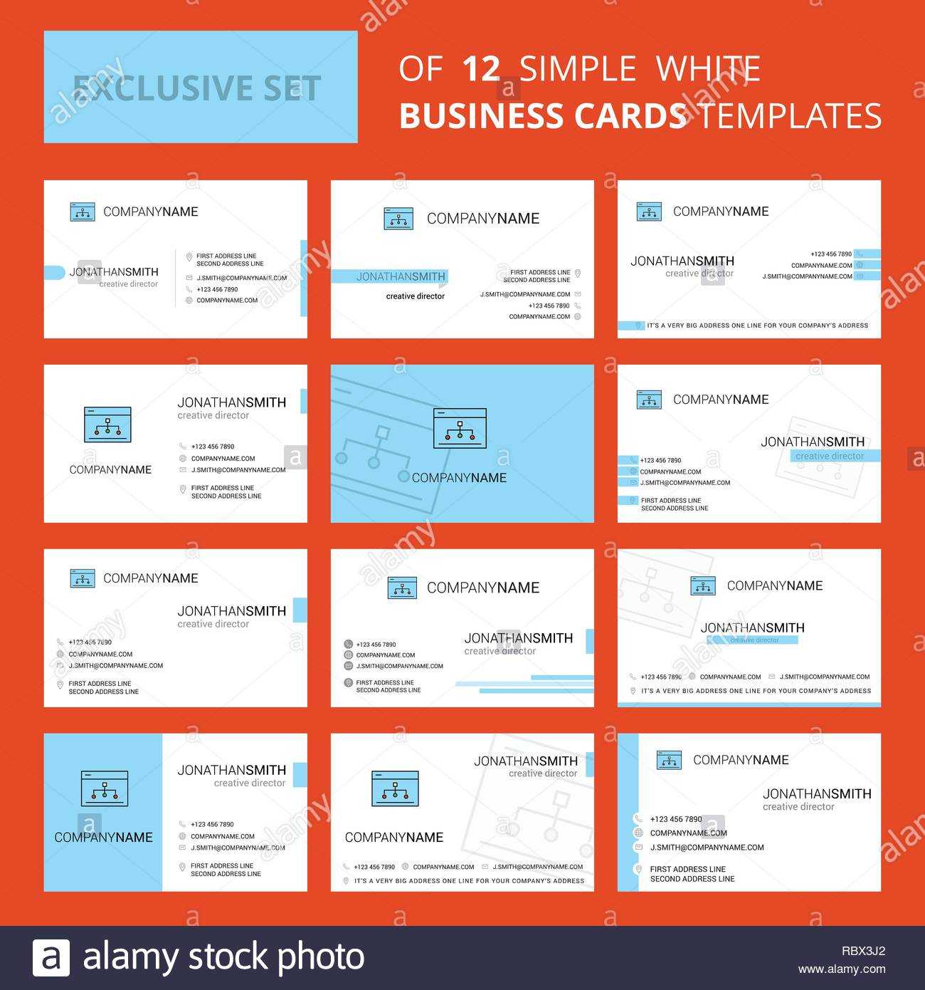 Set Of 12 Networking Creative Busienss Card Template Pertaining To Networking Card Template