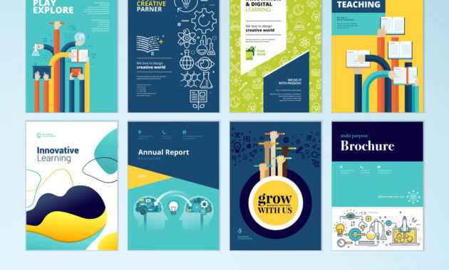 Set Of Brochure Design Templates Of Education in Brochure Design Templates For Education