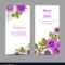 Set Of Wedding Invitation Cards Design With Invitation Cards Templates For Marriage
