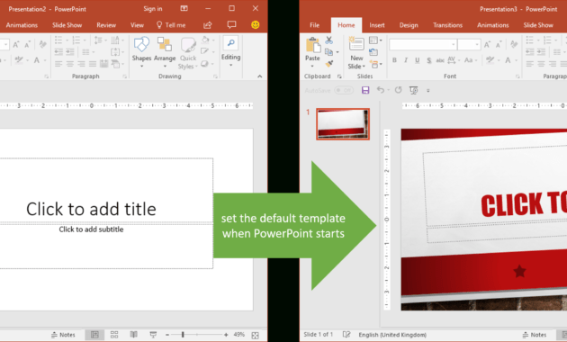 Set The Default Template When Powerpoint Starts | Youpresent in Powerpoint Default Template