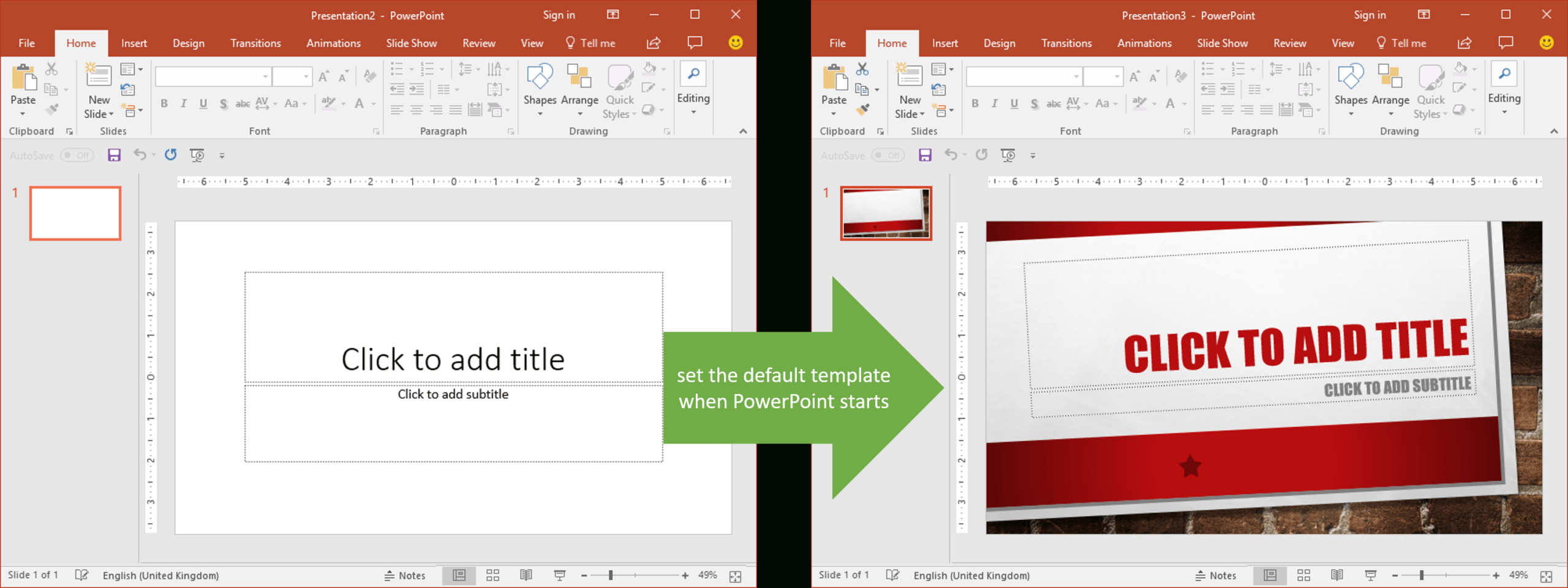 Set The Default Template When Powerpoint Starts | Youpresent Throughout Powerpoint 2013 Template Location