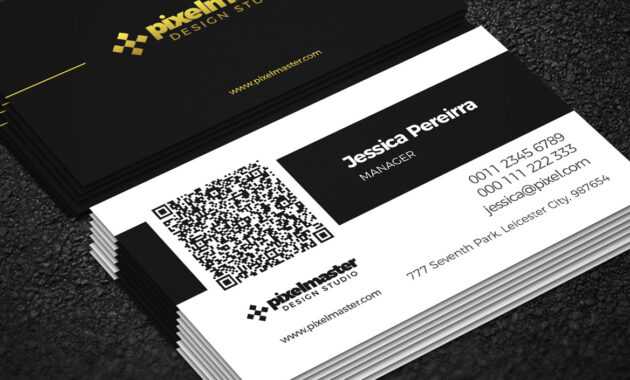 Simple Business Card With Qr Codenisa Toon On Dribbble pertaining to Qr Code Business Card Template