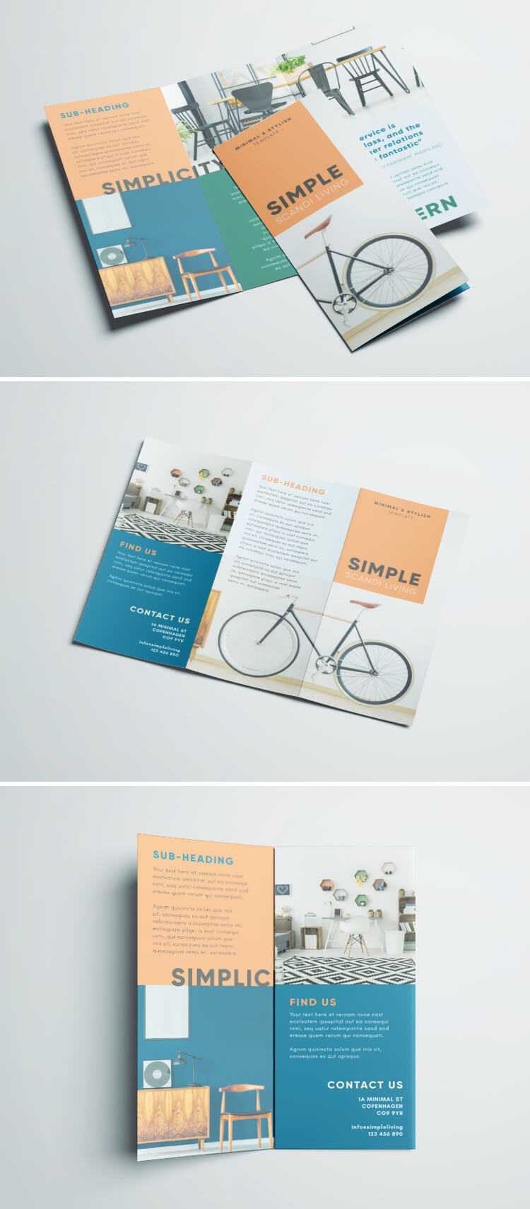 Simple Tri Fold Brochure | Free Indesign Template With Regard To Free Brochure Template Downloads
