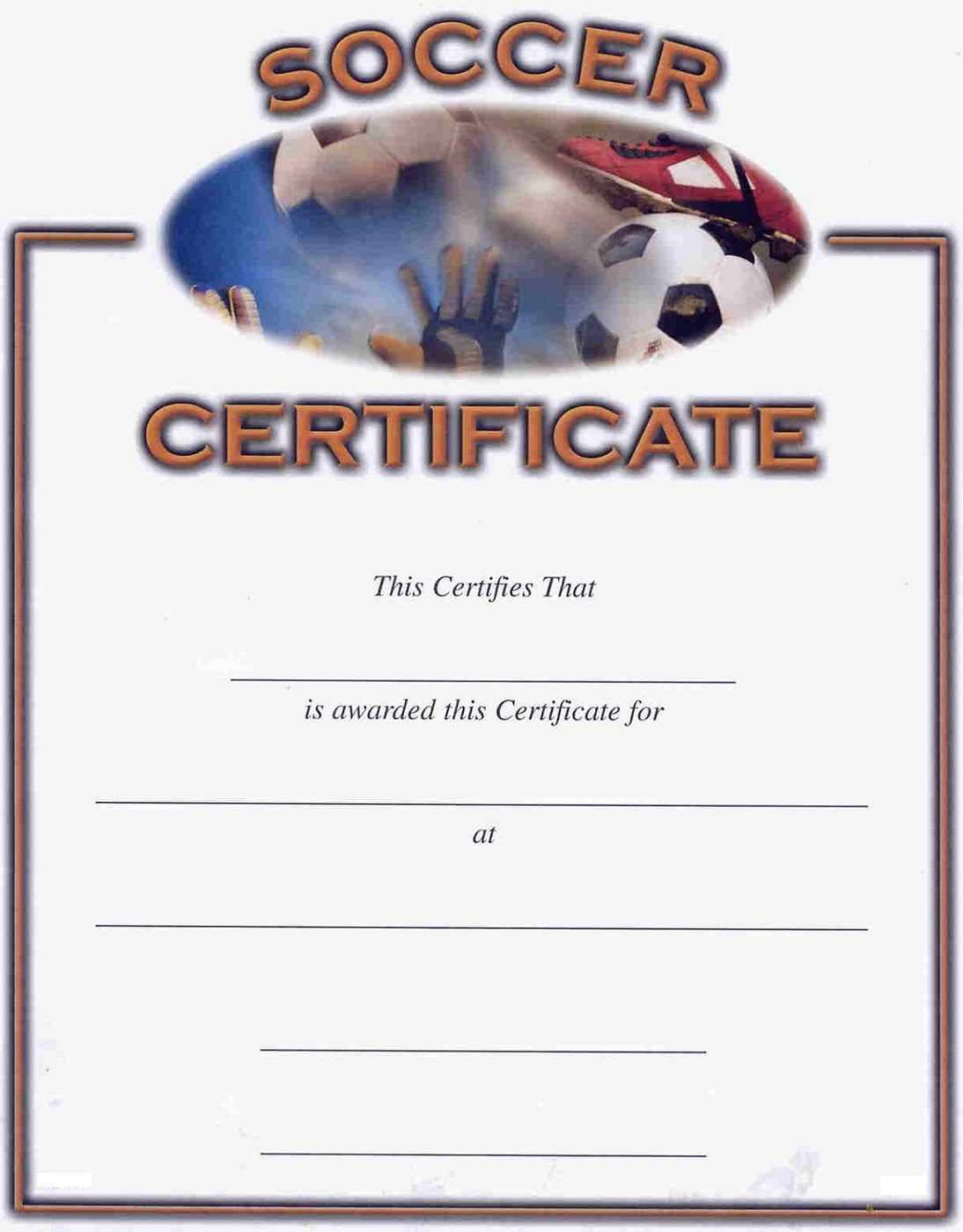 Soccer Award Certificates – Kids Learning Activity Regarding Soccer Certificate Templates For Word