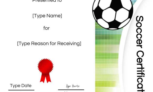 Soccer Certificate Printable - Colona.rsd7 in Soccer Certificate Templates For Word