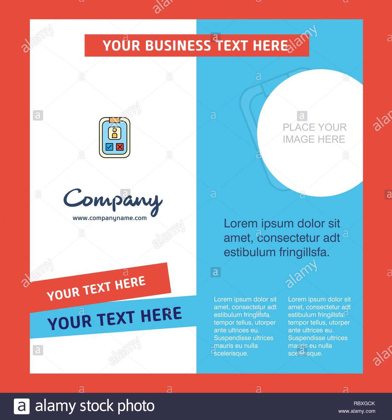 Social Media User Profile Company Brochure Template. Vector With Social Media Brochure Template