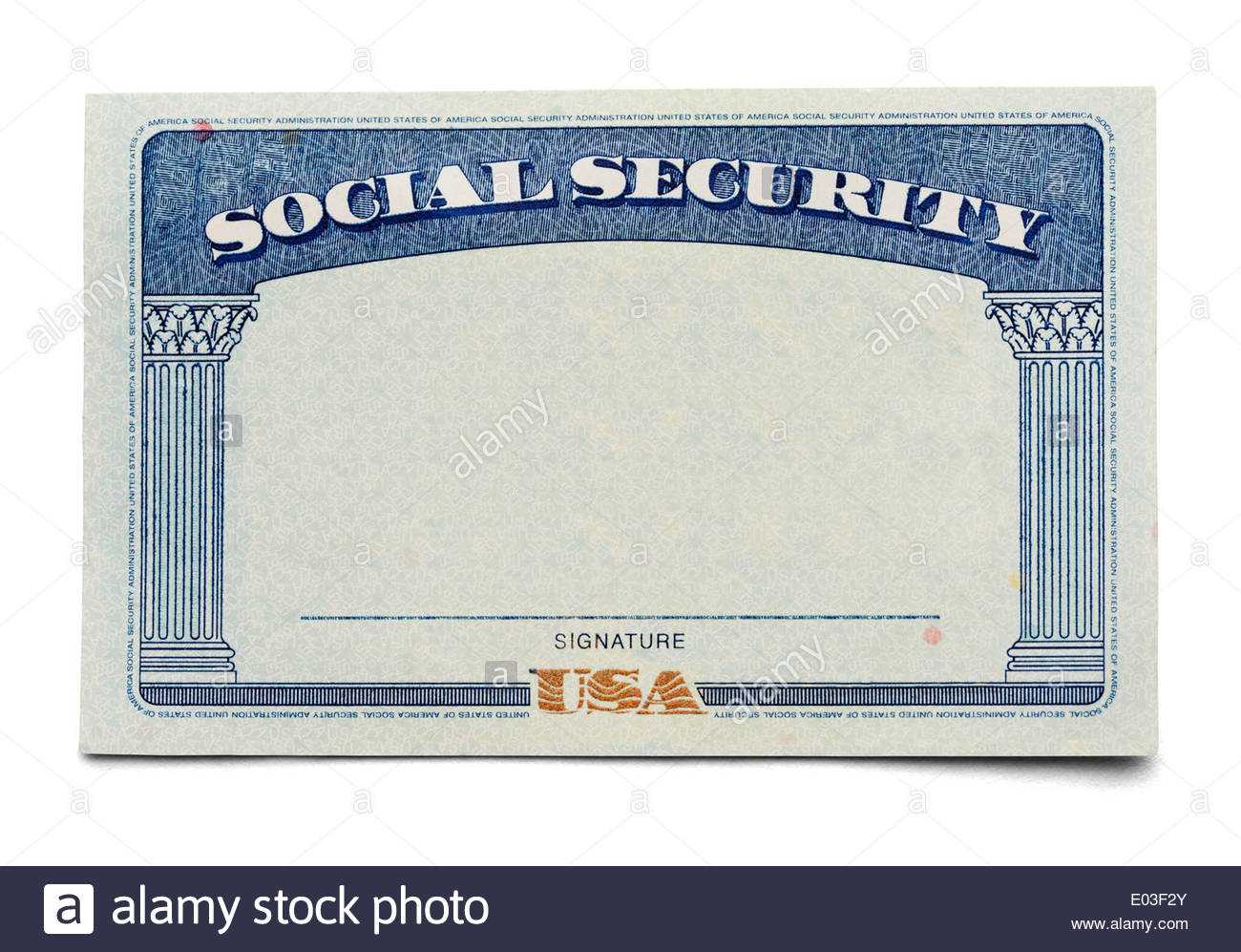 Social Security Stock Photos & Social Security Stock Images With Regard To Fake Social Security Card Template Download