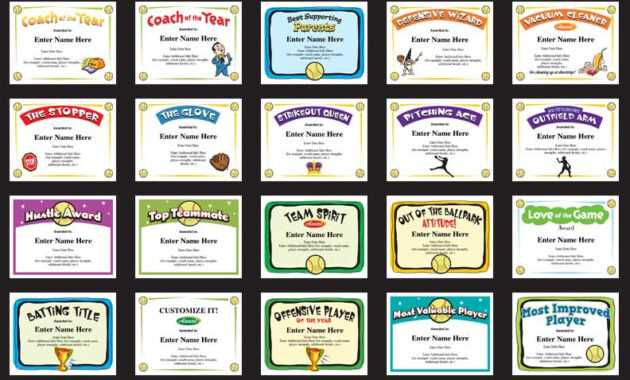 Softball Certificates - Free Award Certificates intended for Softball Certificate Templates