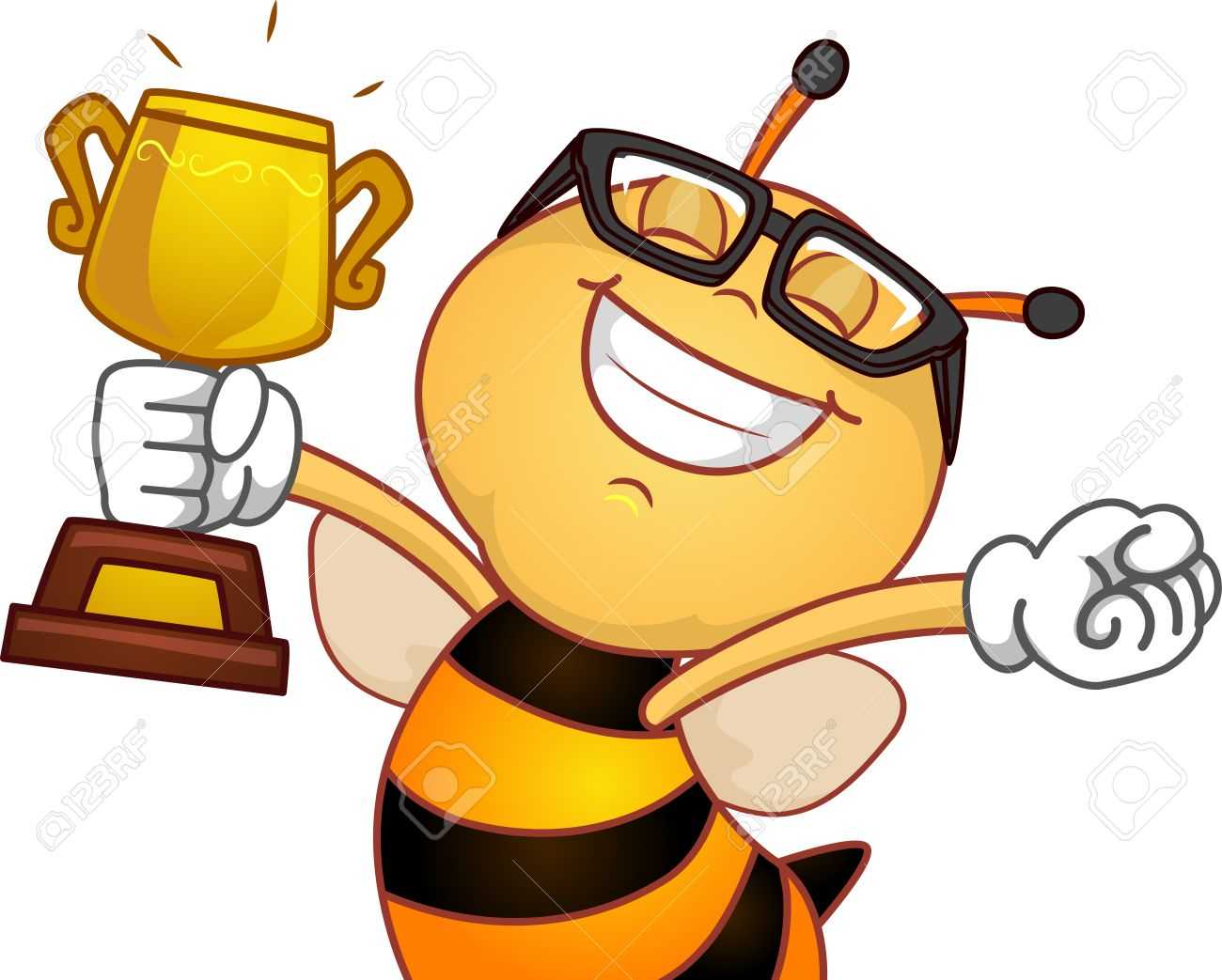 Spelling Bee Trophy Clipart inside Spelling Bee Award Certificate