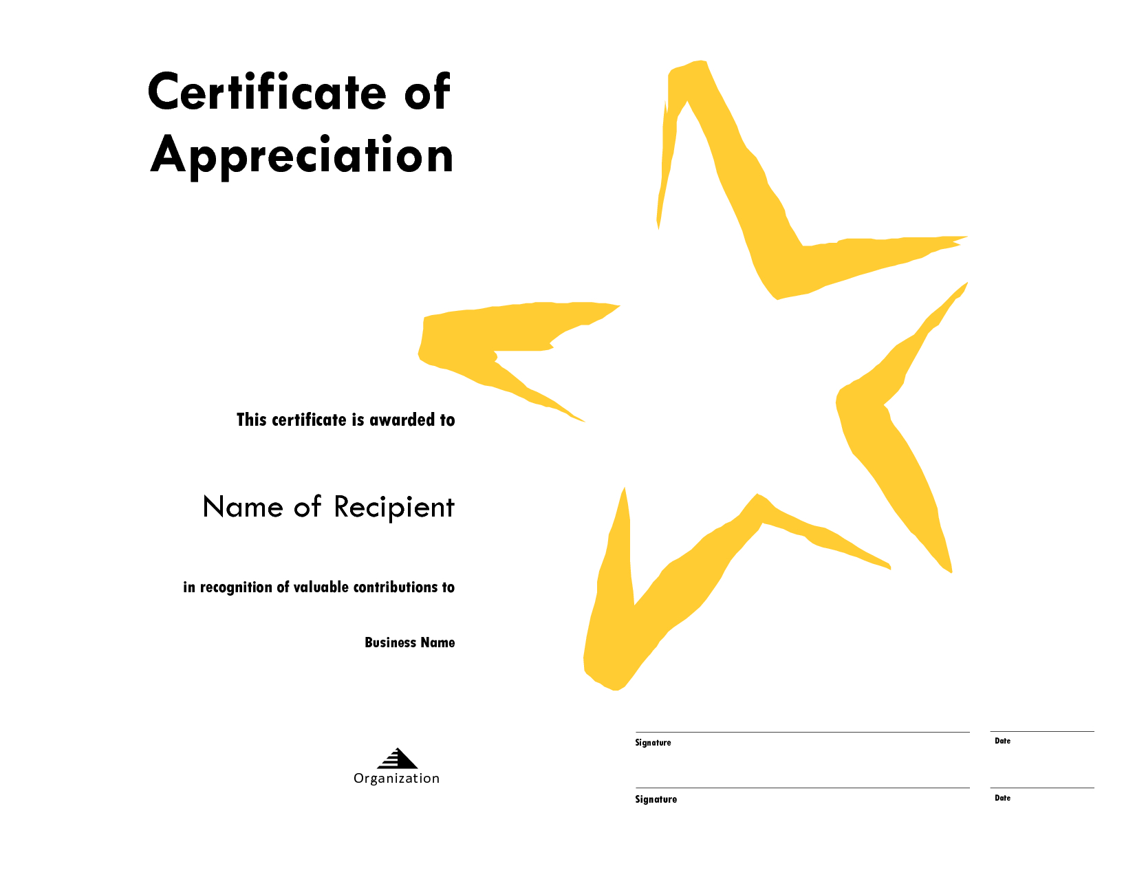 Star Award Certificate Templates Free Image Intended For Star Award Certificate Template